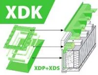 XDK-RU комплект окладов гидро- пароизоляционный для мансардных окон FAKRO